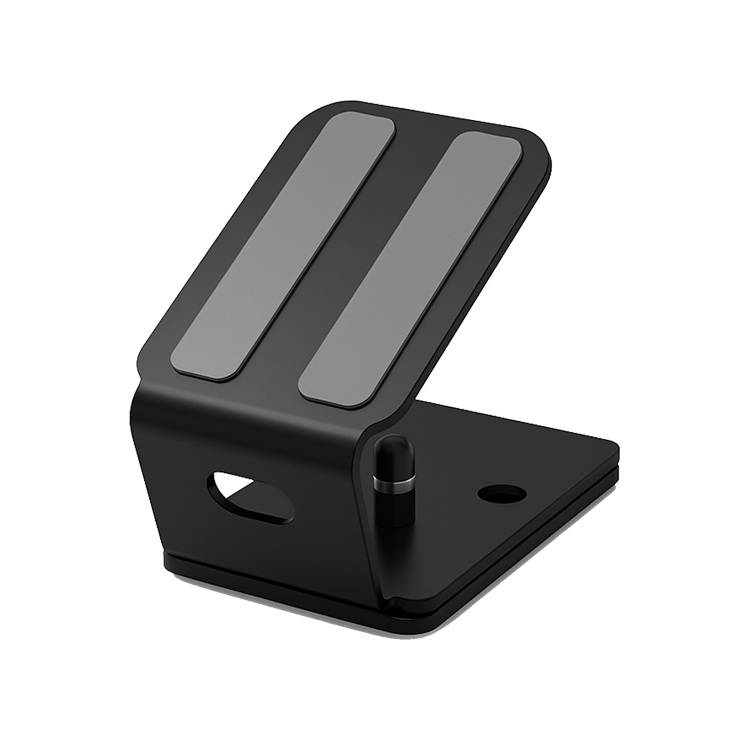 Payment-terminal holder stand, shown in side view